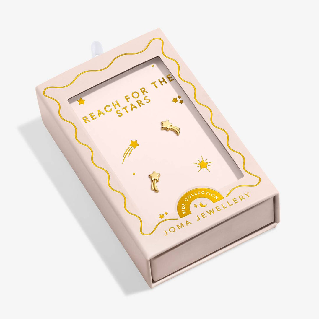 Joma Jewellery Kids' Moments To Shine Reach For The Stars Gold Plated Earrings