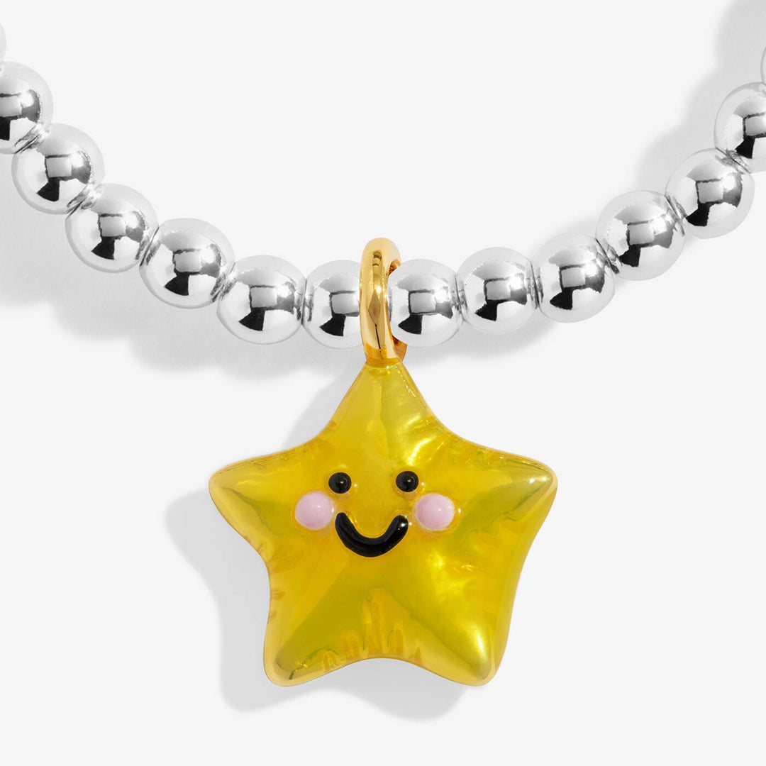 Joma Jewellery Kids' A Little Jomees Have A Star-Tastic Birthday! Silver & Gold Plated Bracelet