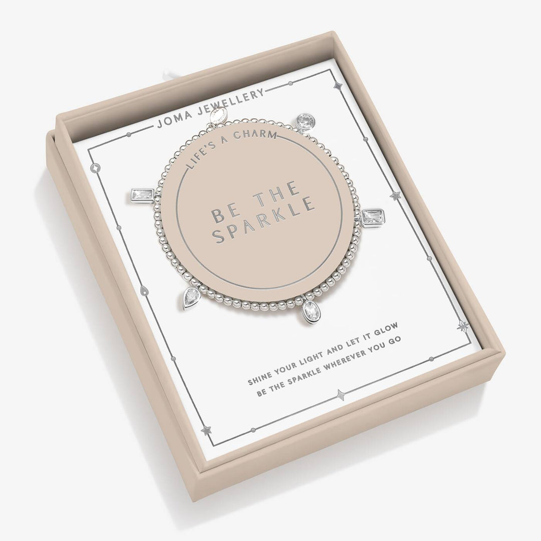 Joma Jewellery Life's A Charm Be The Sparkle Silver Plated Bracelet