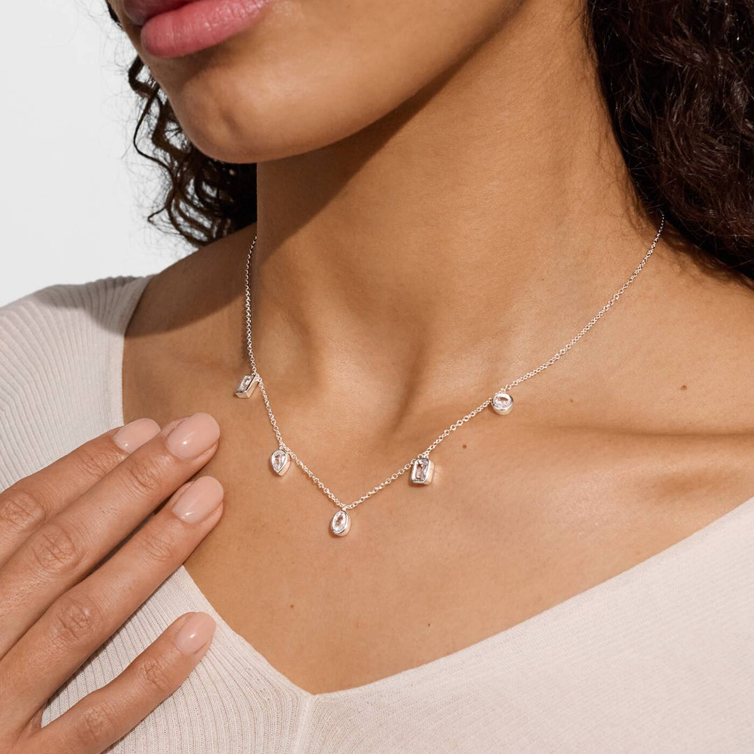 Joma Jewellery Life's A Charm Be The Sparkle Silver Plated Necklace