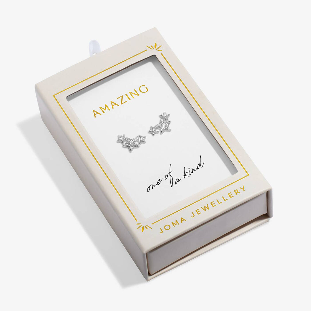 Joma Jewellery Moments To Shine Amazing Silver Plated Stud Earrings