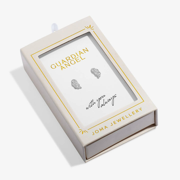 Joma Jewellery Moments To Shine Guardian Angel Silver Plated Stud Earrings
