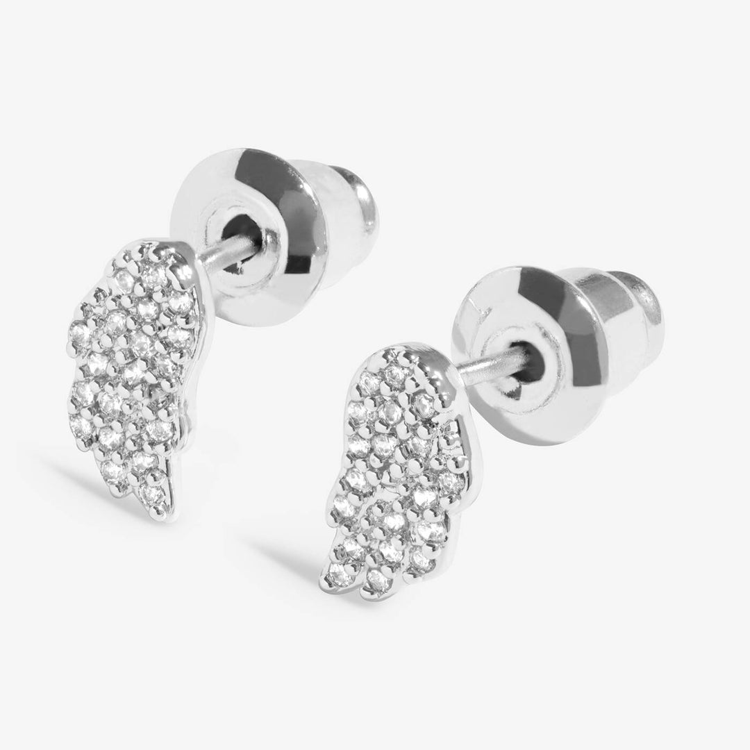 Joma Jewellery Moments To Shine Guardian Angel Silver Plated Stud Earrings