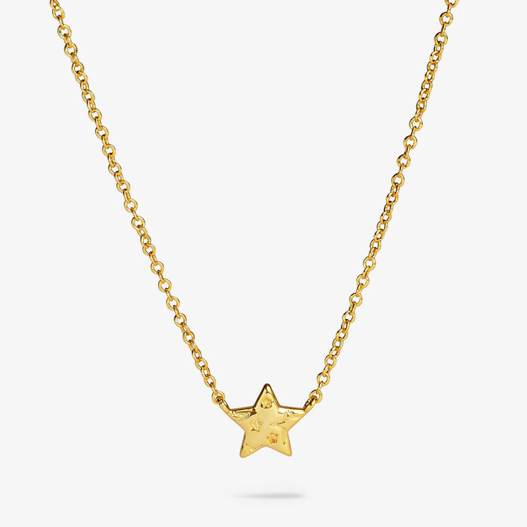 Joma Jewellery Necklace Christmas Cracker Merry Christmas Gold Plated Necklace