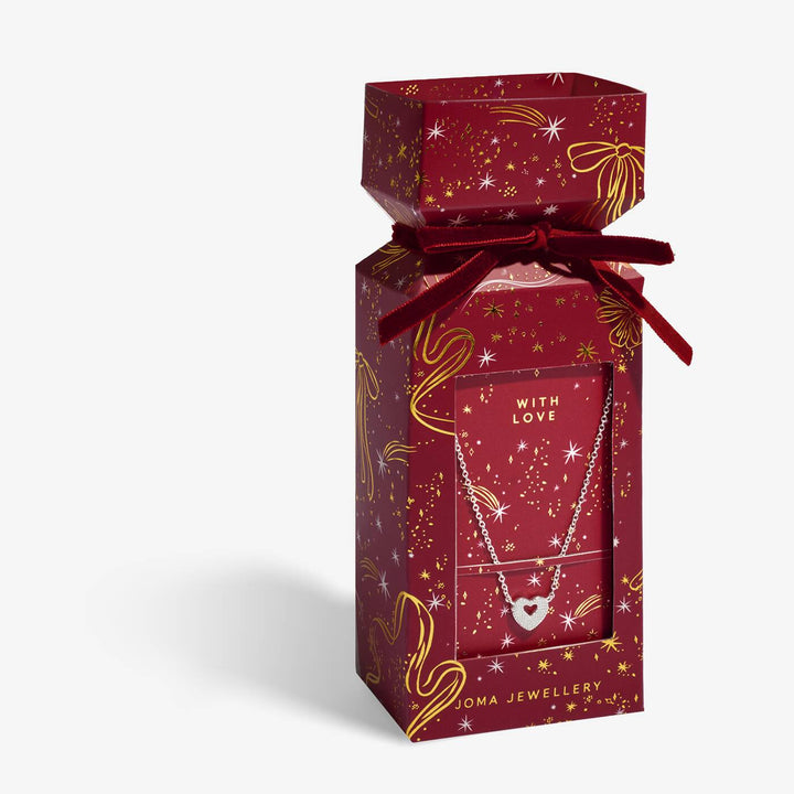 Joma Jewellery Necklace Christmas Cracker Merry Christmas Friend Silver Plated Necklace