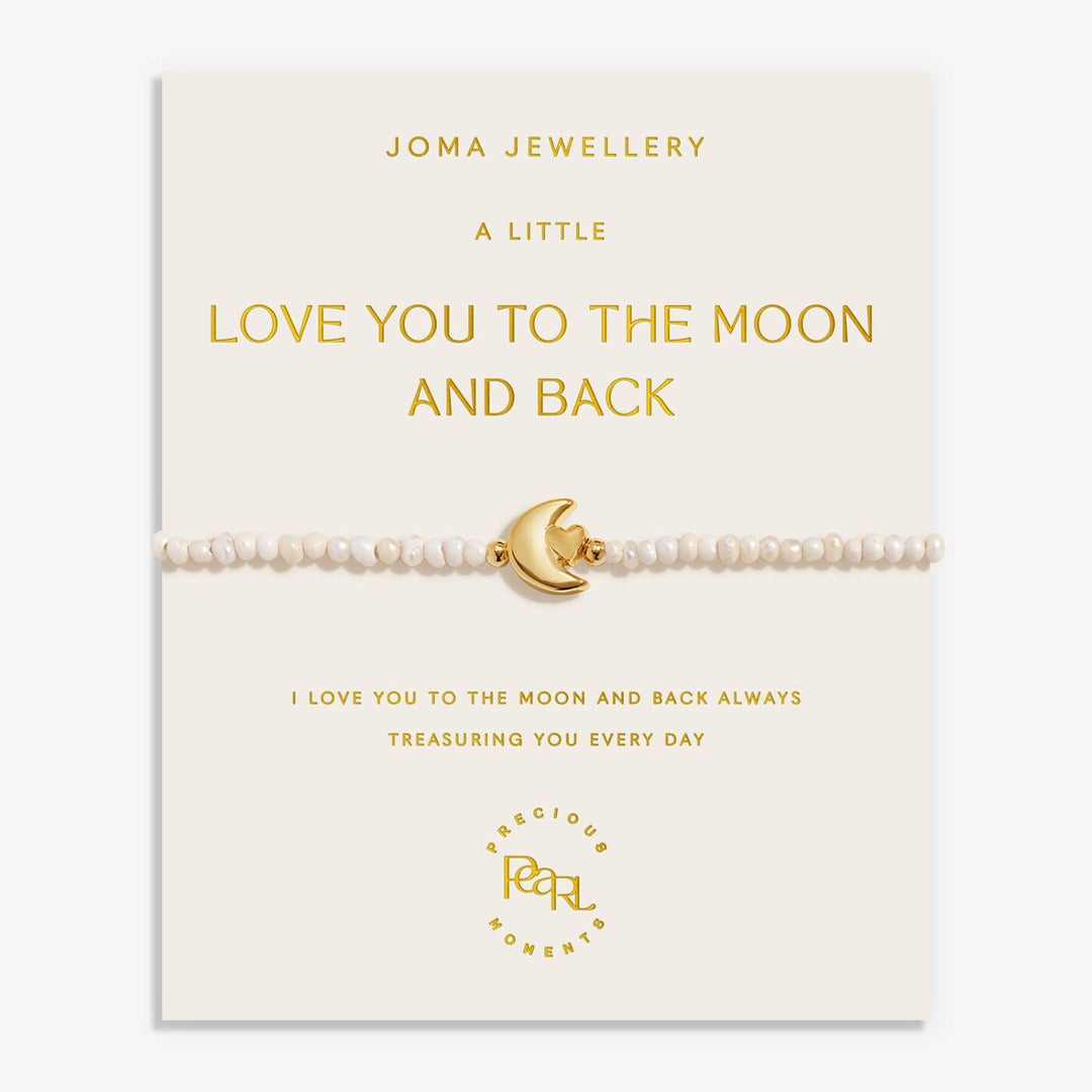 Joma Jewellery Precious Moments Love You To The Moon And Back Gold Plated Bracelet