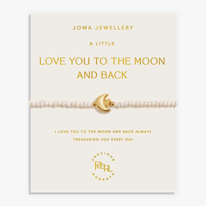 Joma Jewellery Precious Moments Love You To The Moon And Back Gold Plated Bracelet