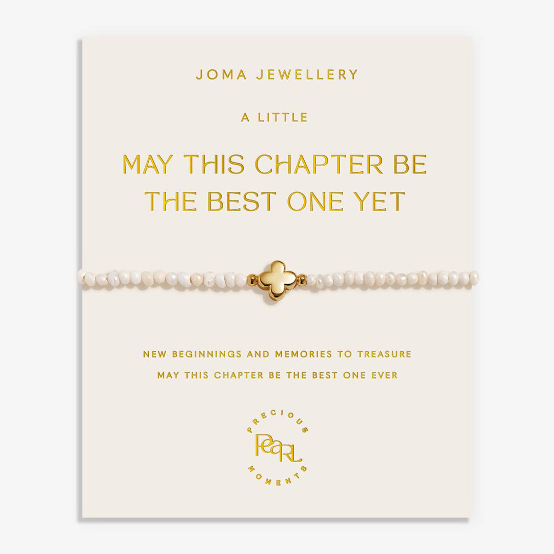 Joma Jewellery Precious Moments May This Chapter Be The Best One Yet Gold Plated Bracelet