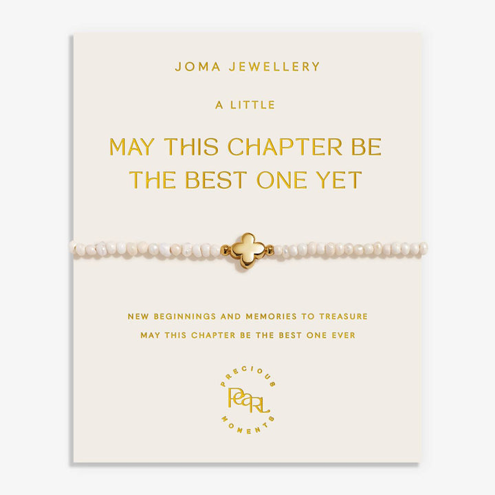 Joma Jewellery Precious Moments May This Chapter Be The Best One Yet Gold Plated Bracelet