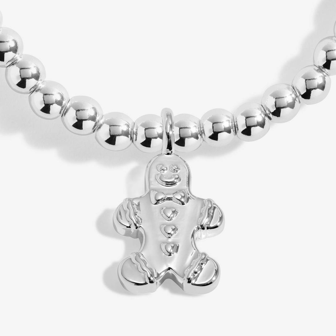 Joma Jewellery Snowglobe A Little Gingerbread Wishes Silver Plated Bracelet