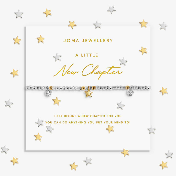Joma Jewellery Sparkle Confetti A Little New Chapter Silver & Gold Plated Bracelet
