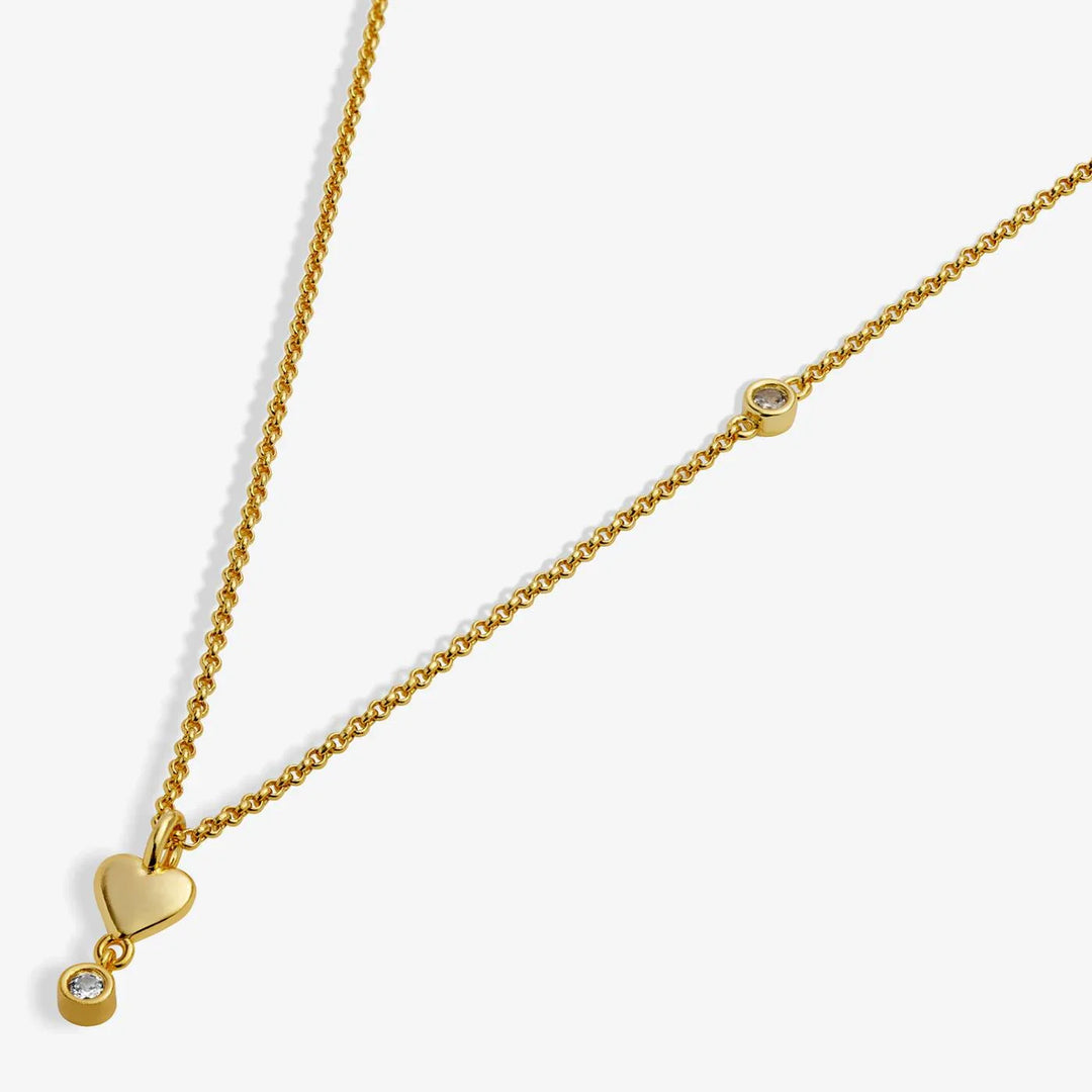Joma Jewellery With Love Set Heart Of Gold Gold Plated Necklace & Earrings