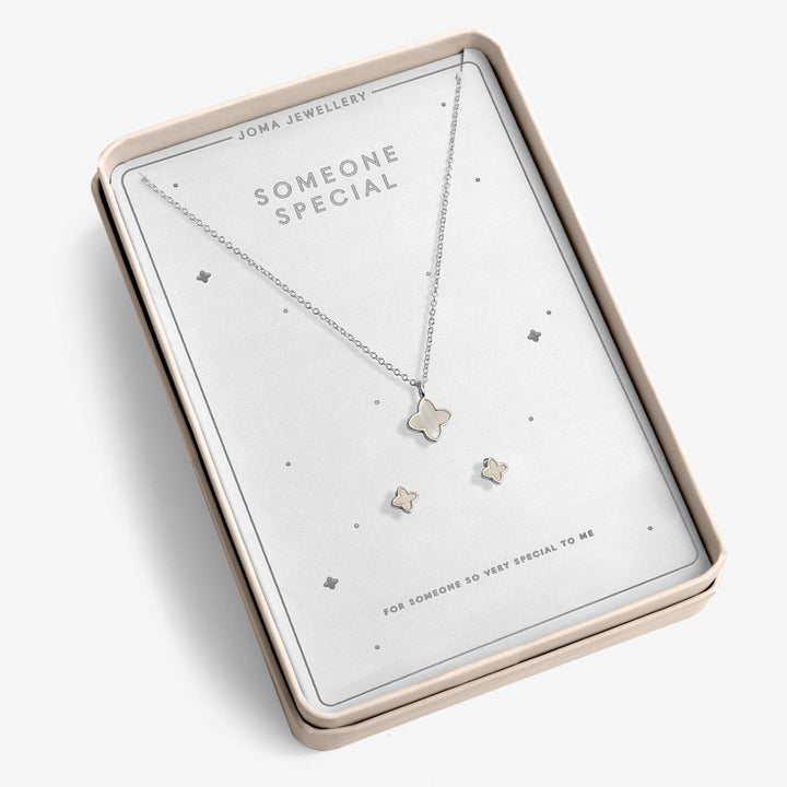 Joma Jewellery With Love Set Someone Special Silver Plated Necklace & Earrings
