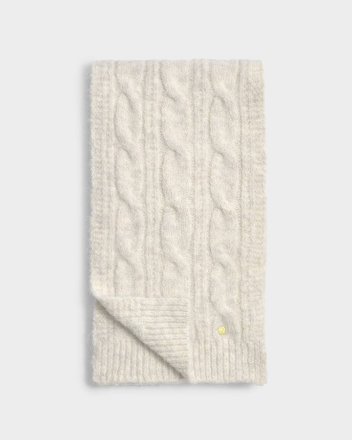 Katie Loxton Cable Knit Scarf Crème