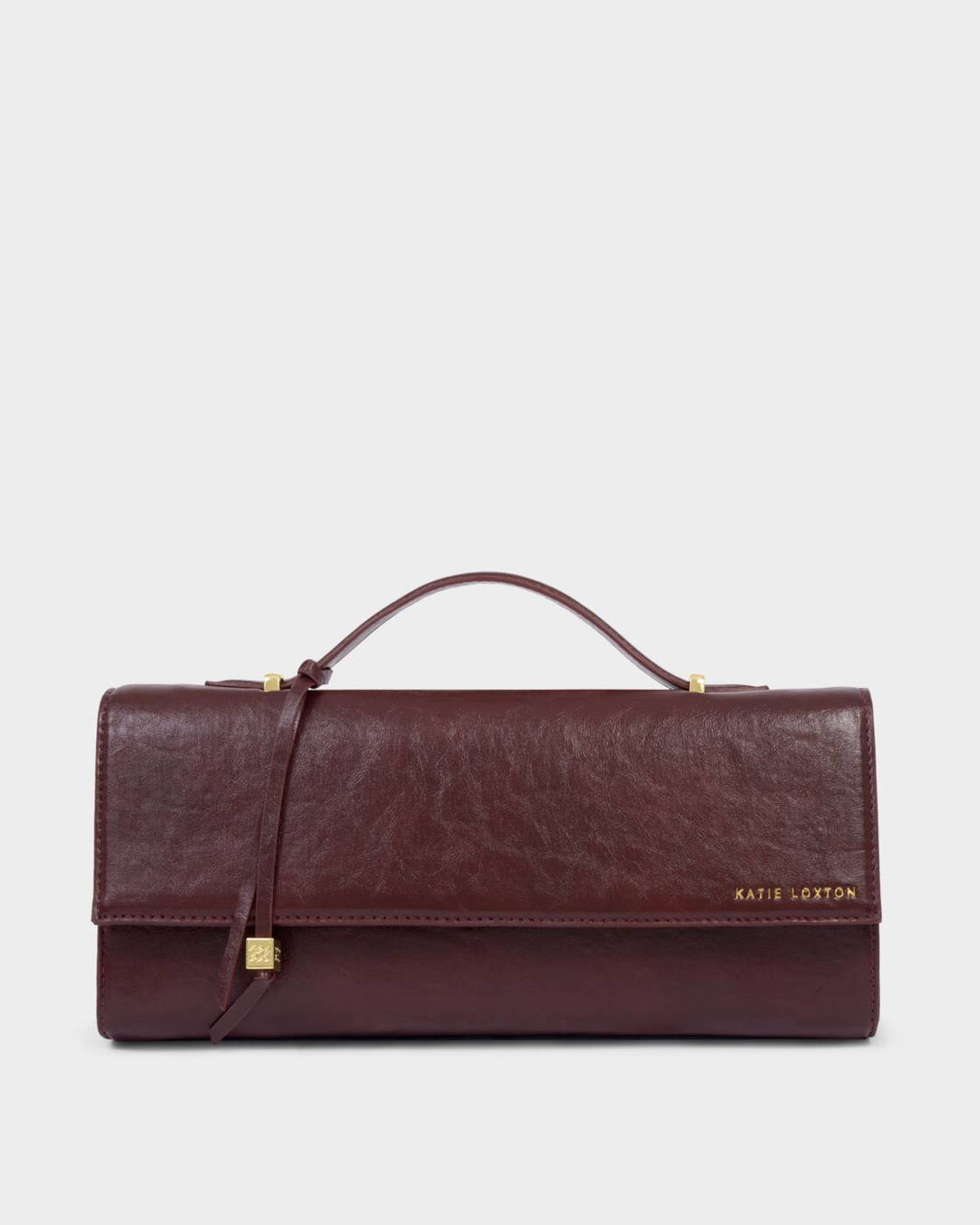 Katie Loxton Alma Clutch Cherry Patent Crackle