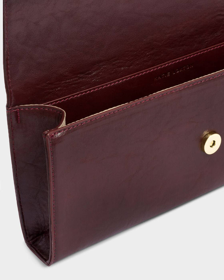 Katie Loxton Alma Clutch Cherry Patent Crackle
