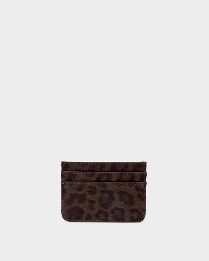 Katie Loxton Avery Cardholder Chocolate Leopard
