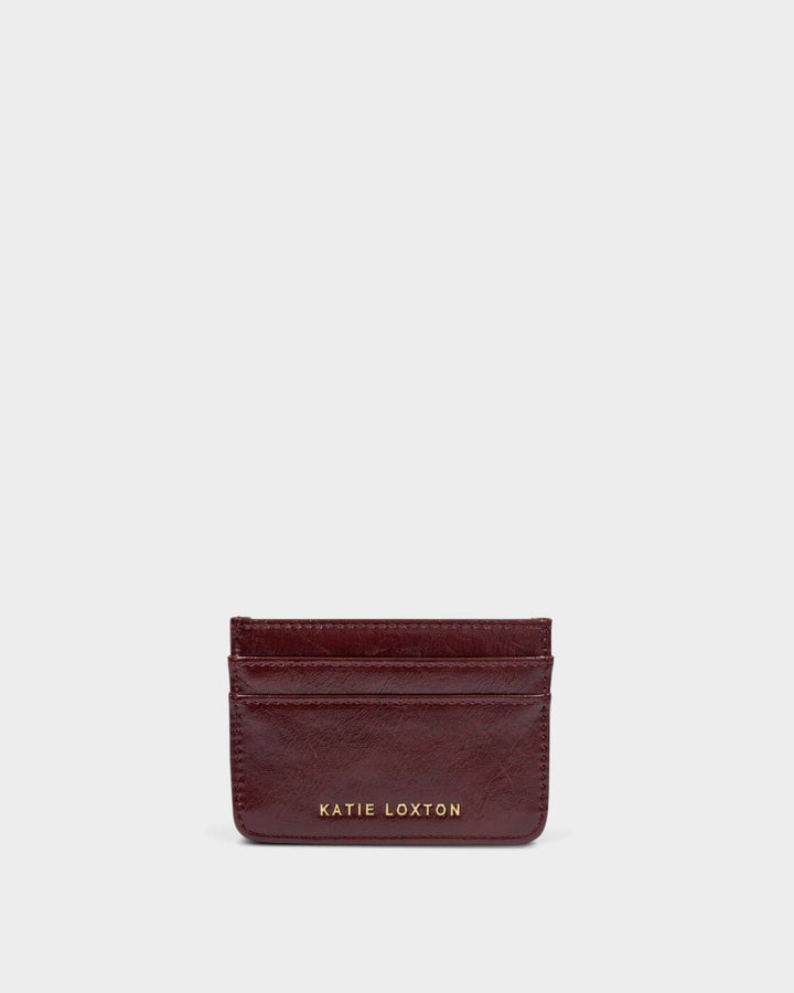 Katie Loxton Avery Cardholder Cherry Patent Crackle