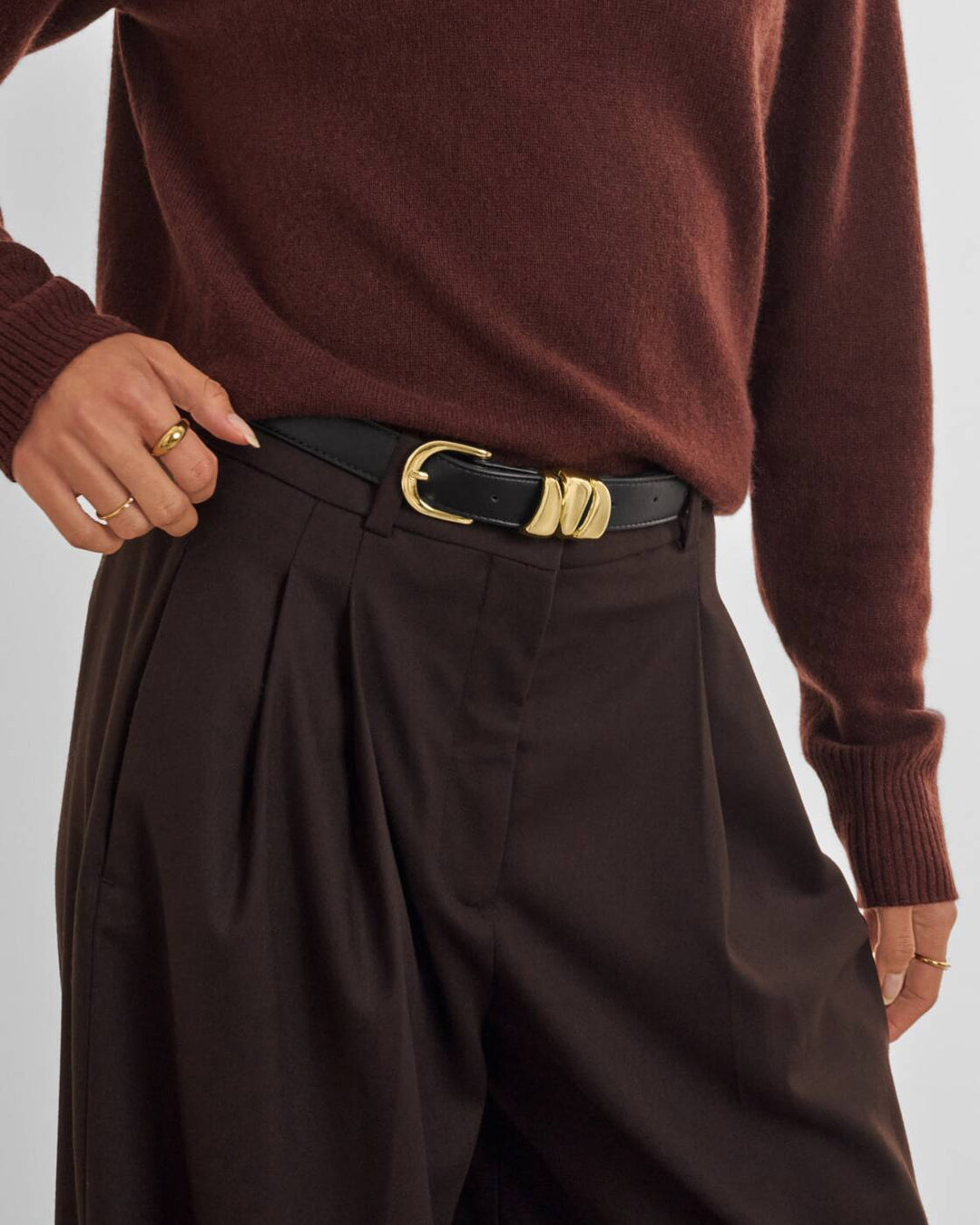 Katie Loxton Belt With Organic Loops Black S/M