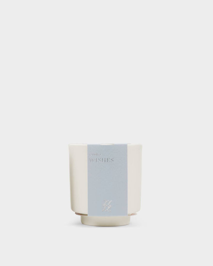Katie Loxton Ceramic Sentiment Candle Winter Wishes Frosted Pine And Cedarwood