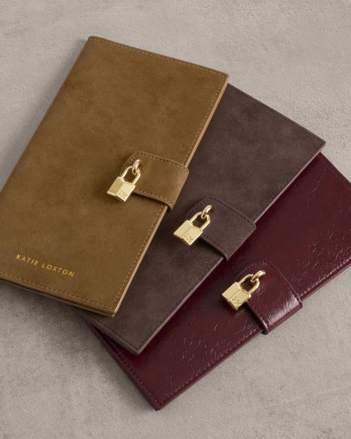 Katie Loxton Charlbury Travel Wallet Caramel Suedette