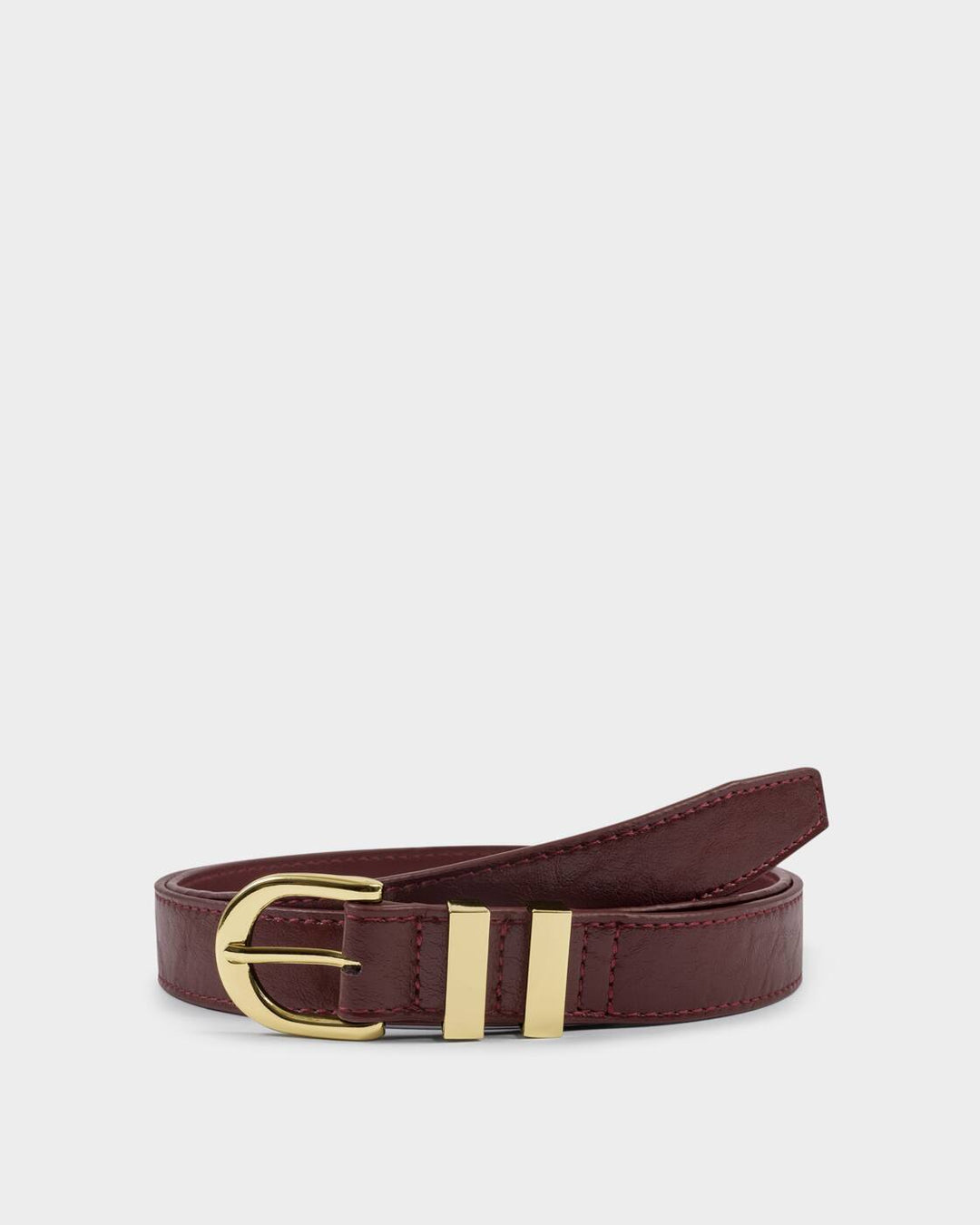 Katie Loxton Crackle Buckle Belt Cherry Patent Crackle M/L