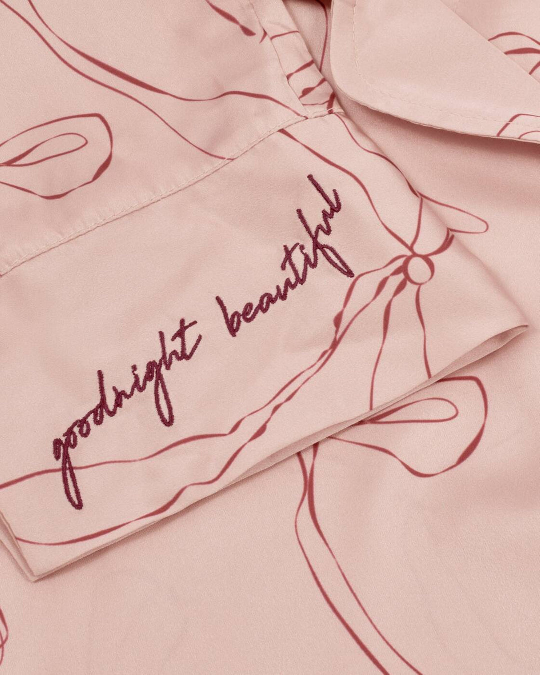 Katie Loxton Gift Boxed Pyjama Set Pink Cherry Bow Print Small