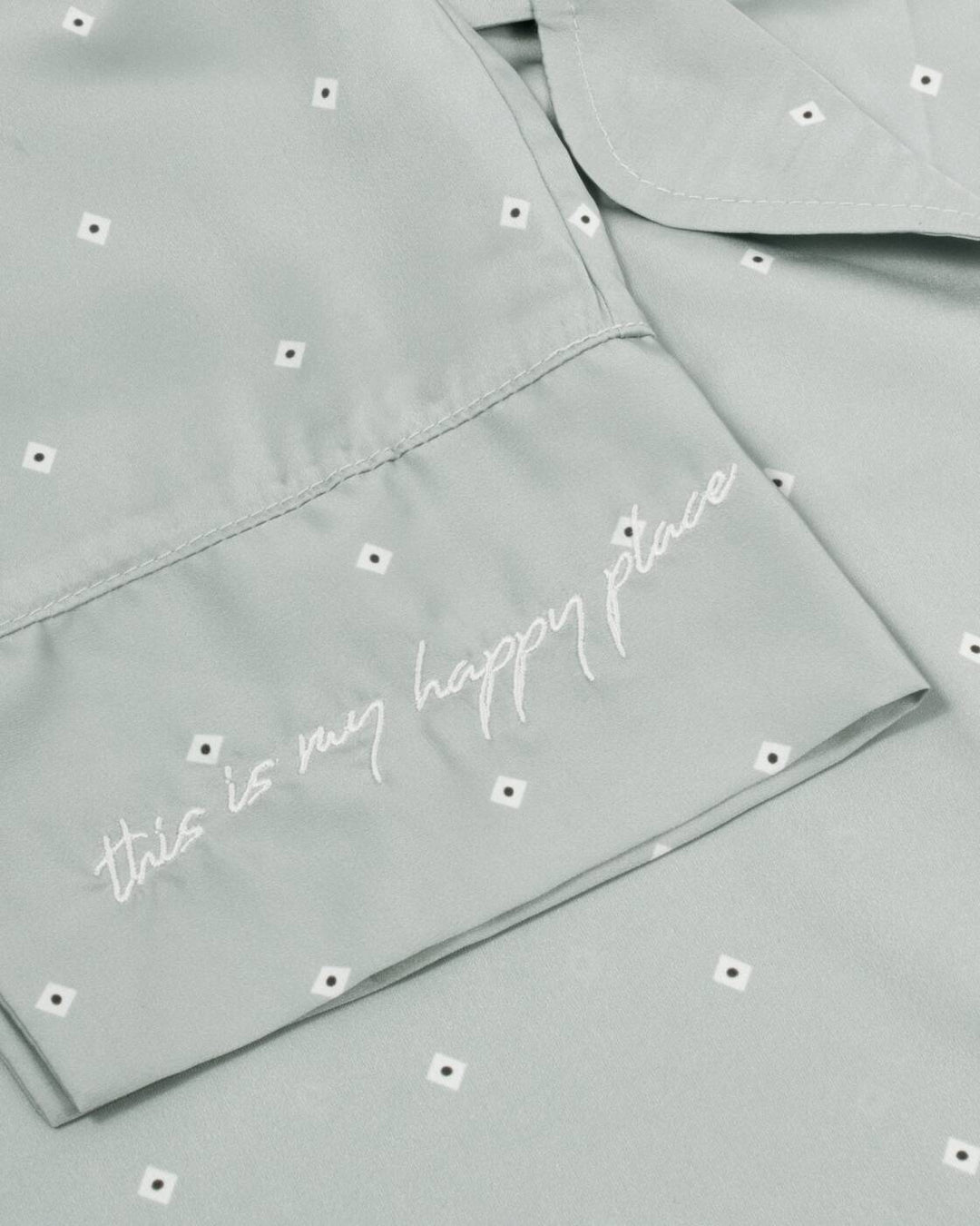 Katie Loxton Gift Boxed Pyjama Set Blue White Diamond Print Small