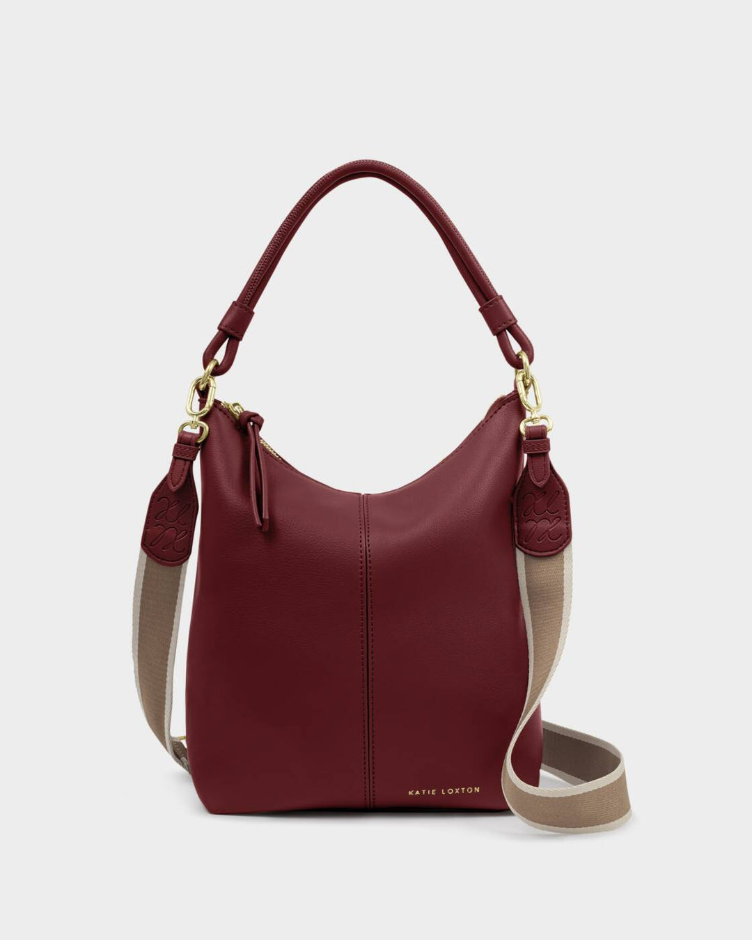 Katie Loxton Hallie Satchel Bag Cherry