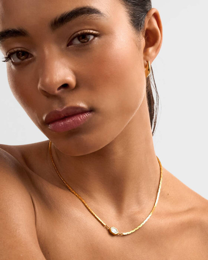 Katie Loxton Harlequin Necklace Gold Coated