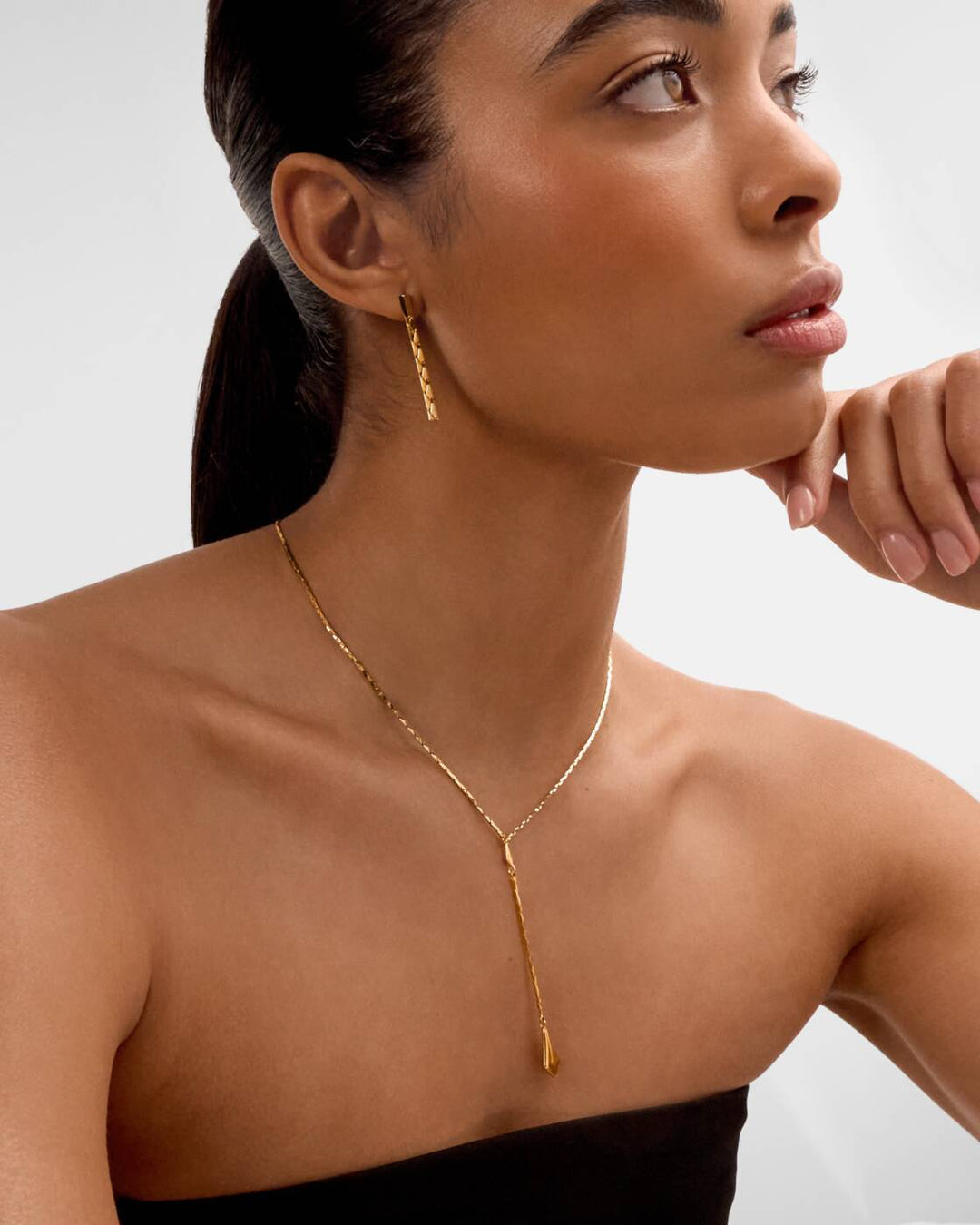 Katie Loxton Harlequin Lariat Gold Coated