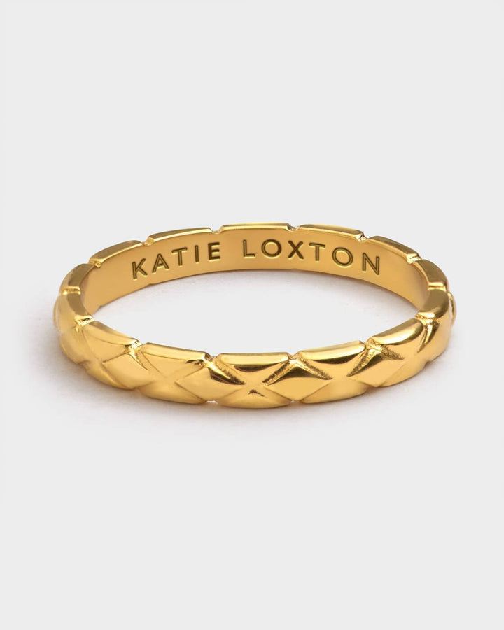 Katie Loxton Harlequin Ring Gold Coated Extra Large