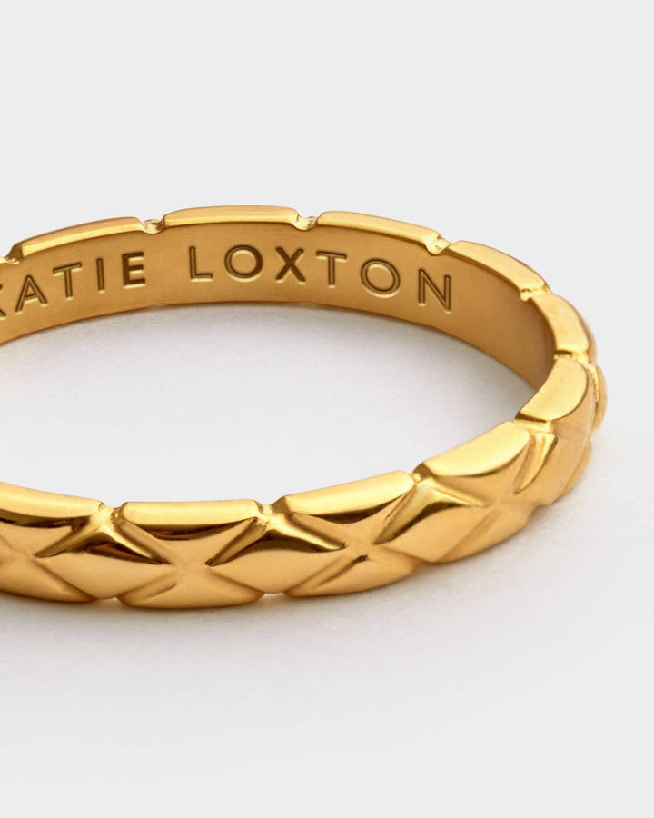 Katie Loxton Harlequin Ring Gold Coated Small