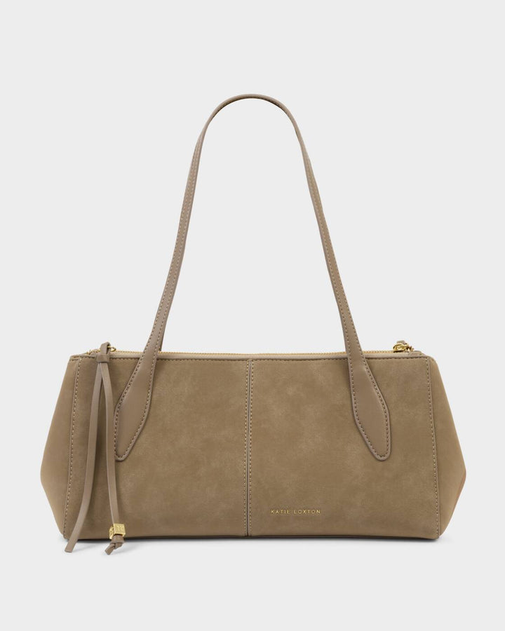 Katie Loxton Hattie Shoulder Bag Taupe Suedette Taupe