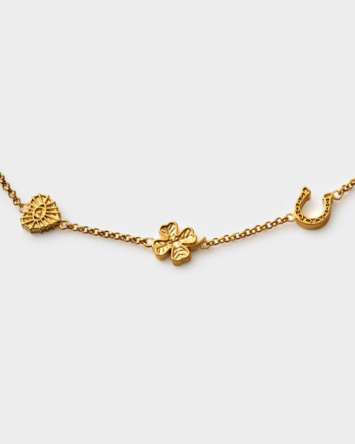 Katie Loxton Lucky Charm Bracelet Gold Coated