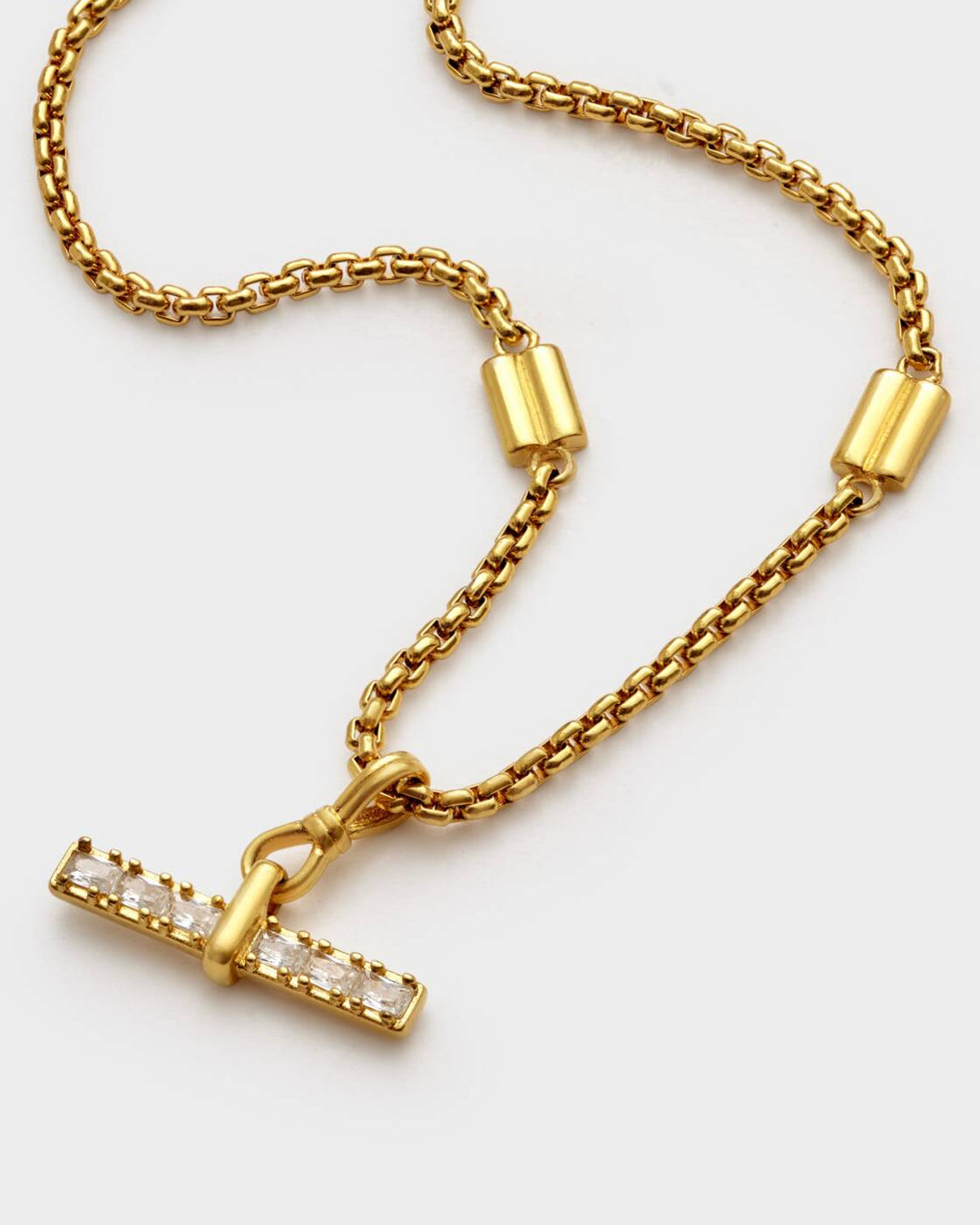 Katie Loxton Lustre T-Bar Bracelet Gold Coated