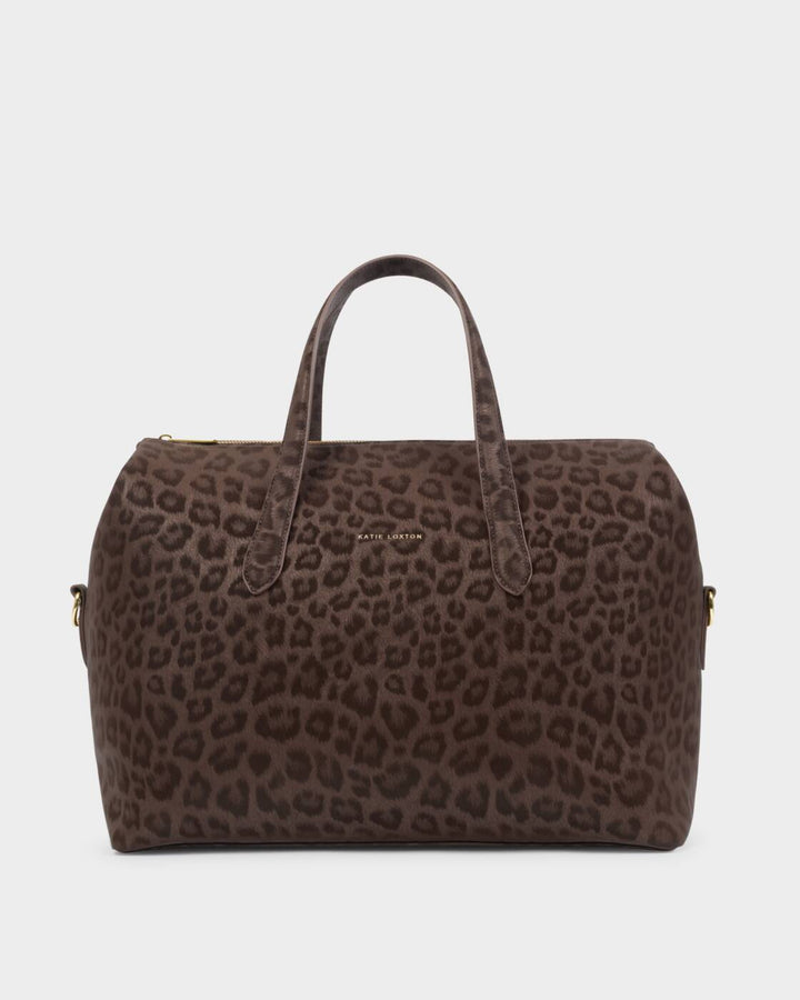 Katie Loxton Milan Cabin Bag Chocolate Leopard