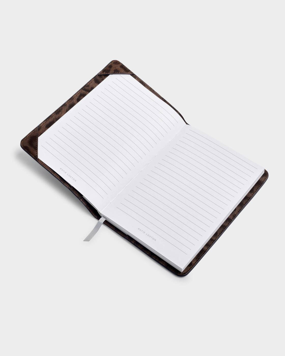 Katie Loxton Notebook Cover And A Lined Notepad Chocolate Leopard