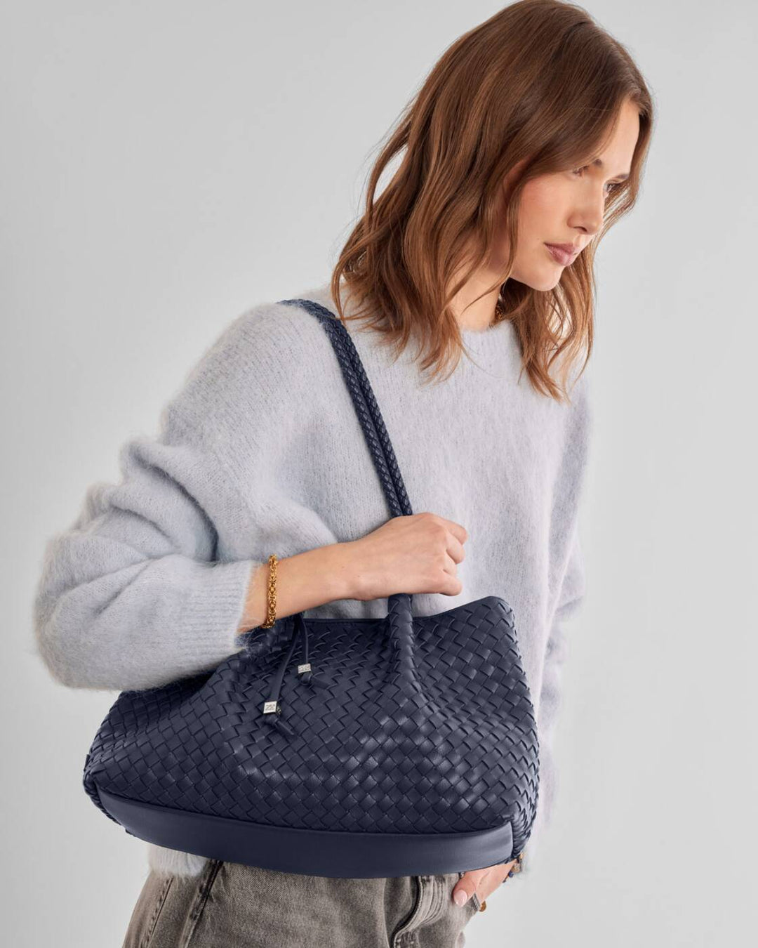 Katie Loxton Nova Small Shoulder Tote Navy