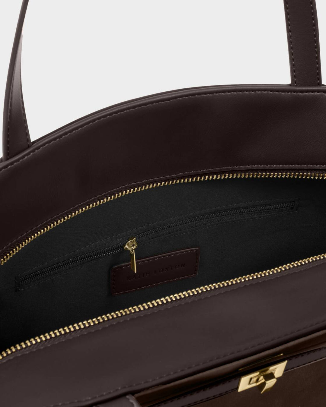 Katie Loxton Orin Tote Bag Bitter Chocolate Suedette Bitter Chocolate