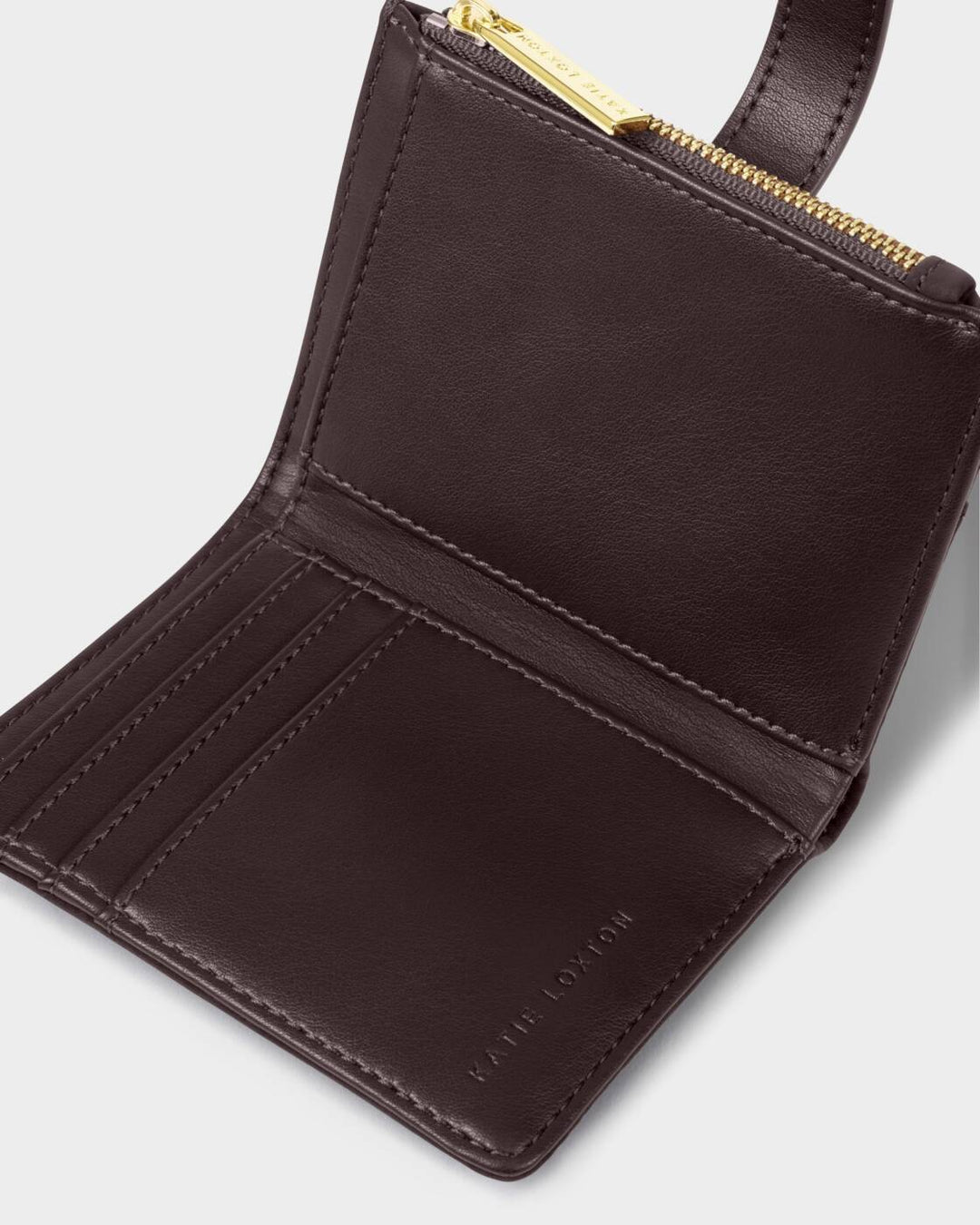 Katie Loxton Orin Twist Lock Purse Chocolate Leopard