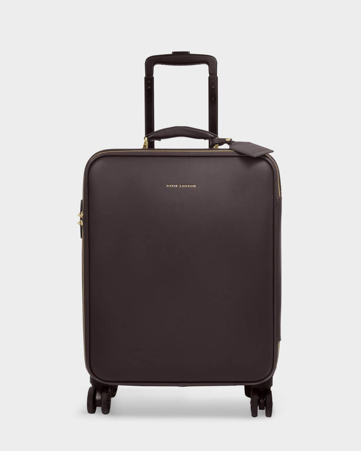 Katie Loxton Oxford Cabin Suitcase Bitter Chocolate