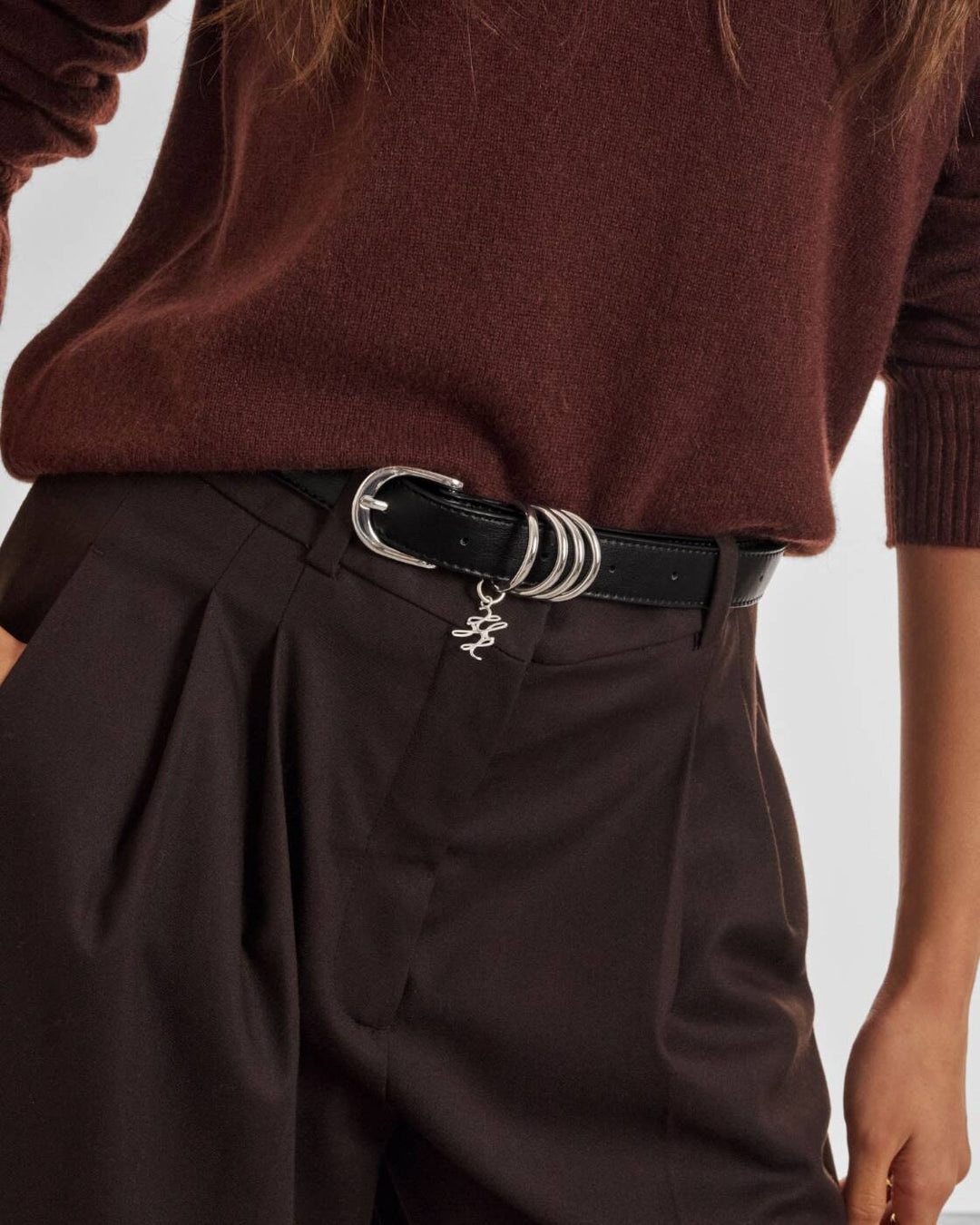 Katie Loxton Belt With Rings Black S/M