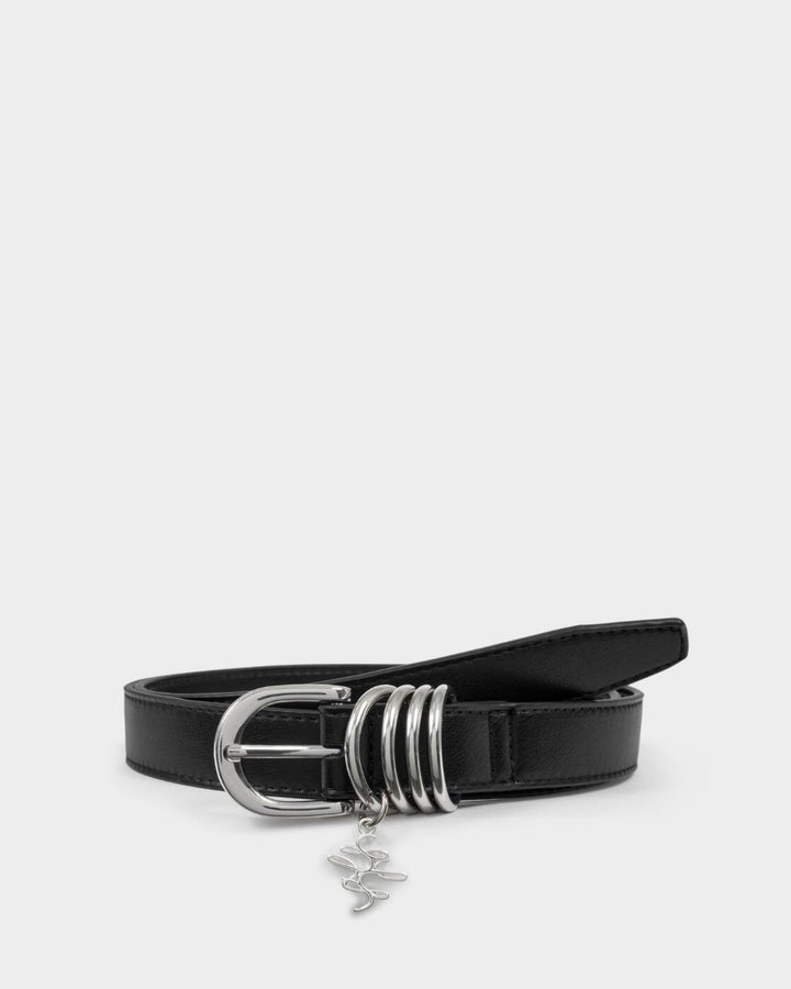 Katie Loxton Belt With Rings Black S/M
