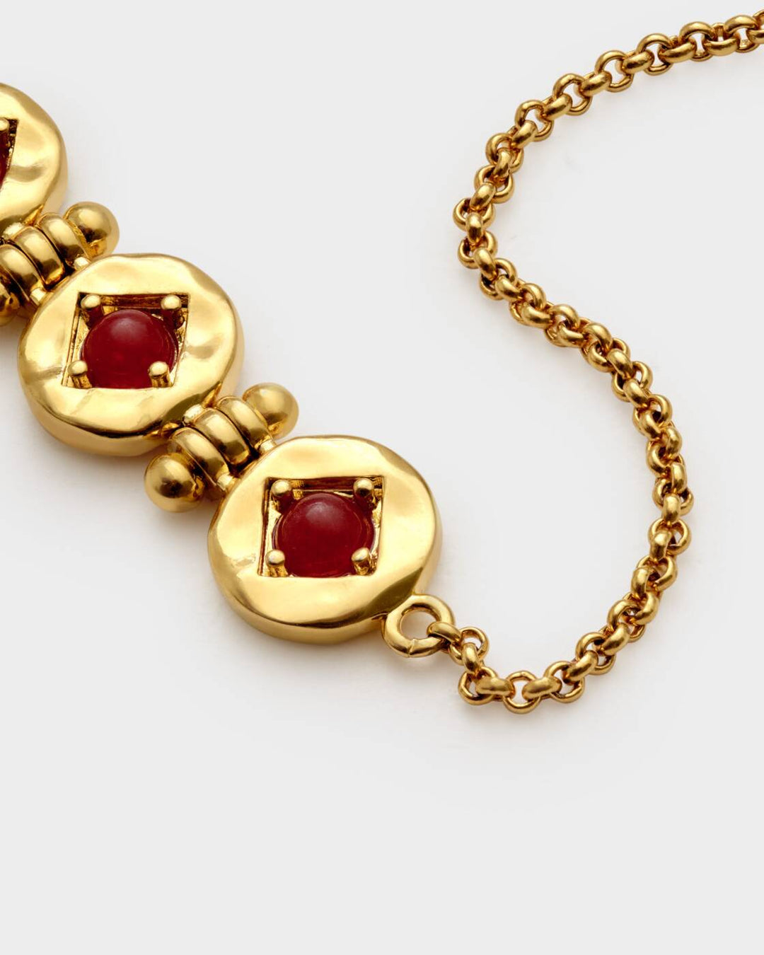 Katie Loxton Rouge Noir Link Bracelet Gold Coated