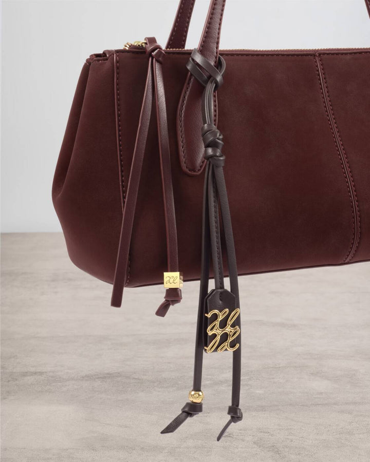 Katie Loxton Signature Bag Charm Bitter Chocolate