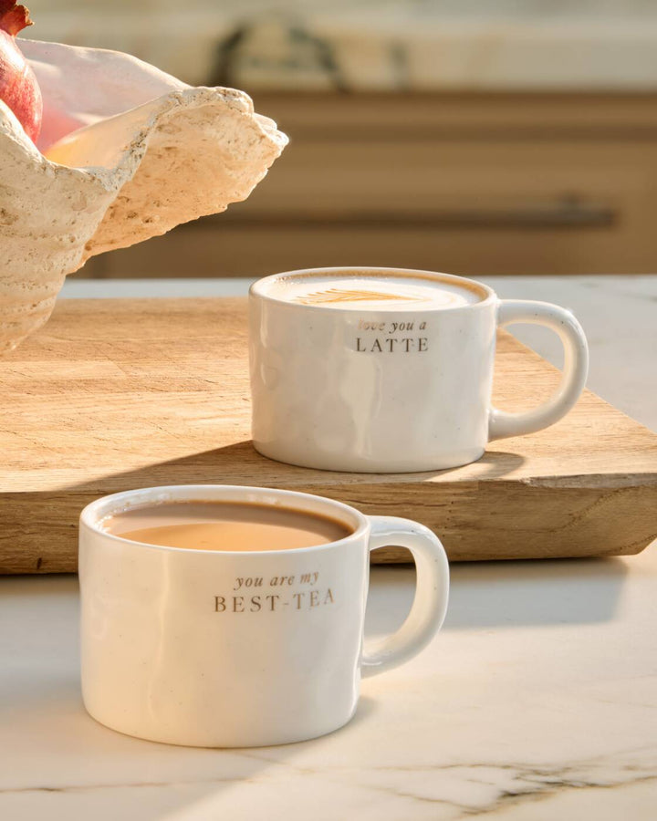 Katie Loxton Speckled Sentiment Mug With Tag You're My Best-Tea