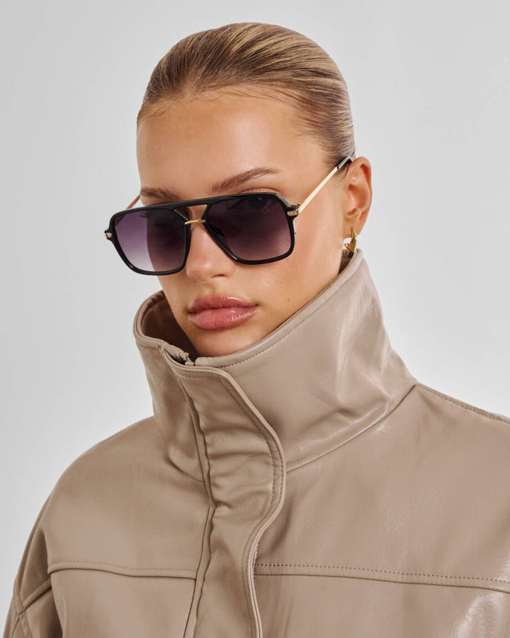 Katie Loxton St Moritz Aviator Sunglasses Black