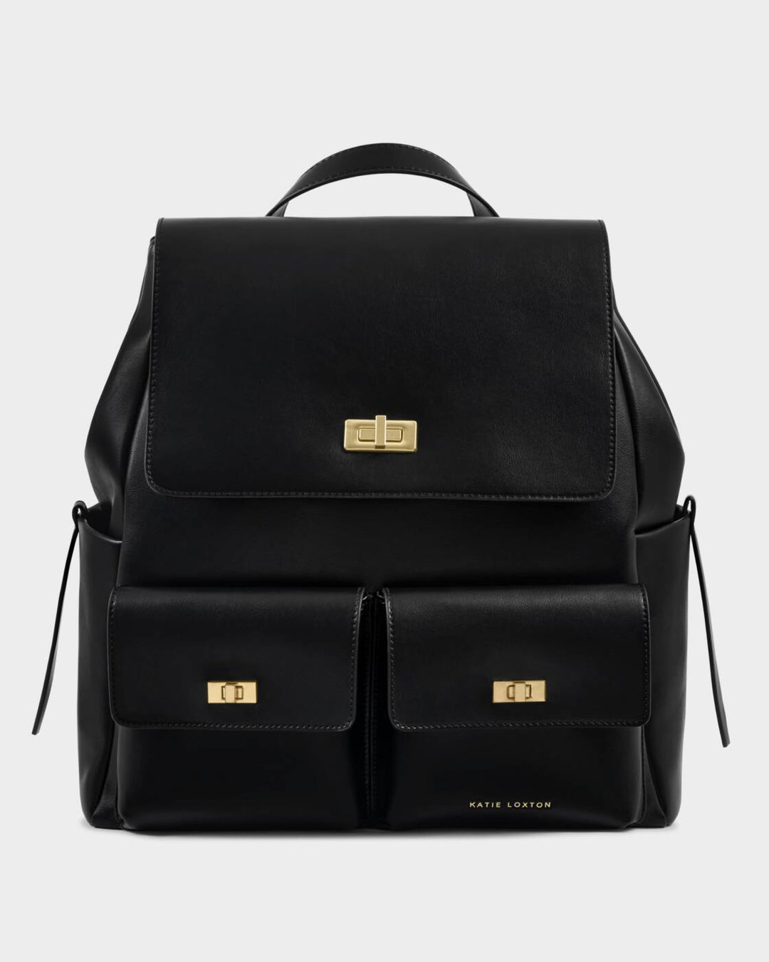 Katie Loxton Tara Twist Lock Backpack Black