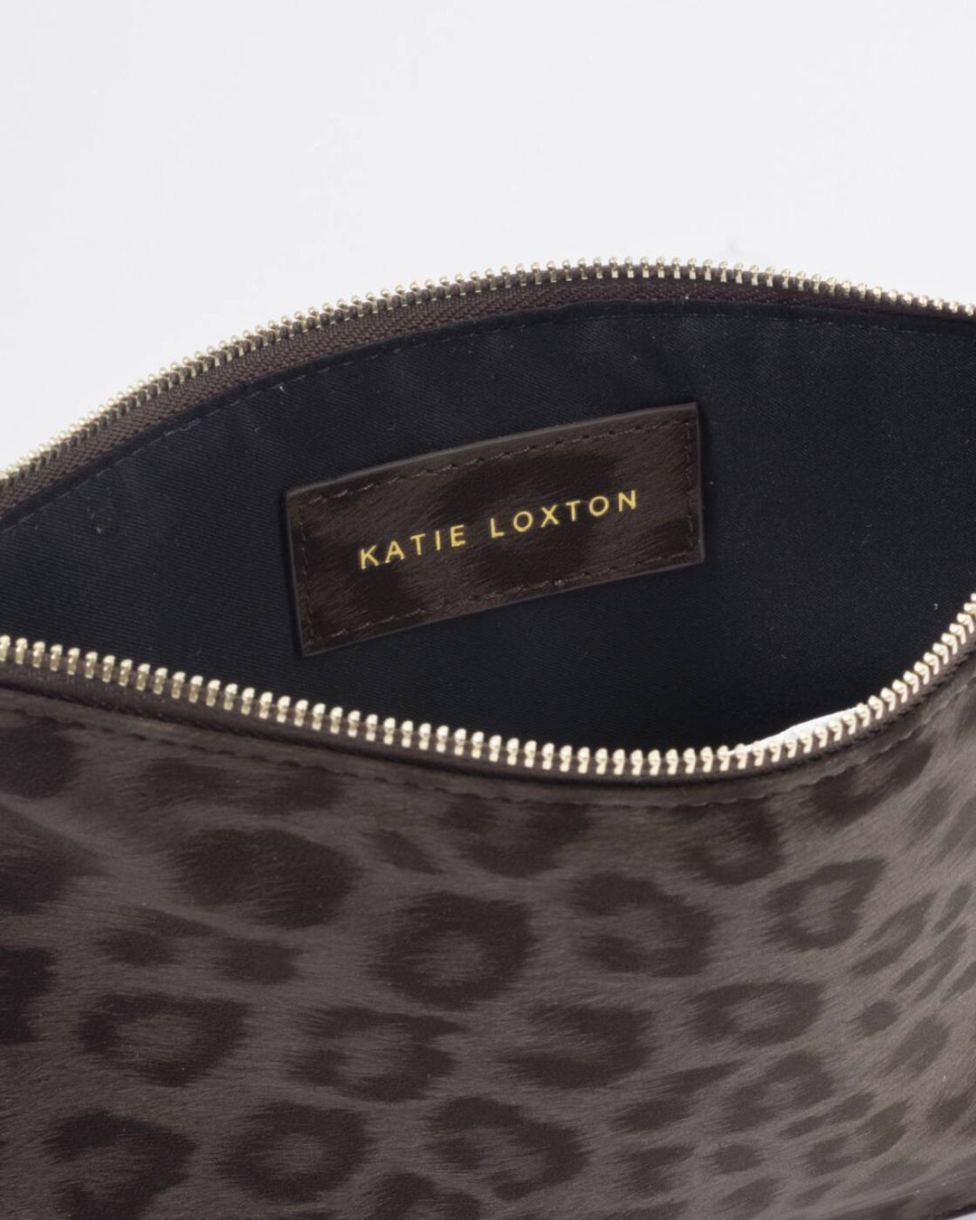 Katie Loxton Tassel Charm Pouch Chocolate Leopard